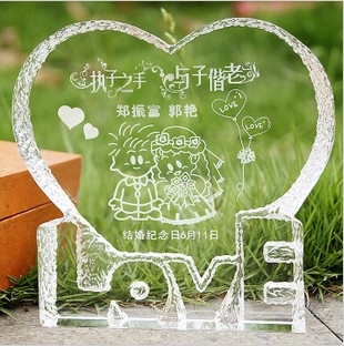 Heart Shape With Purple Light Glass Wedding Gifts_4_1.jpg